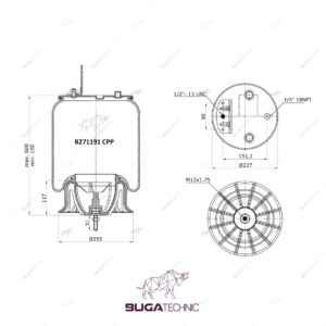 9 10B-19.5 P 889 AIR SPRING