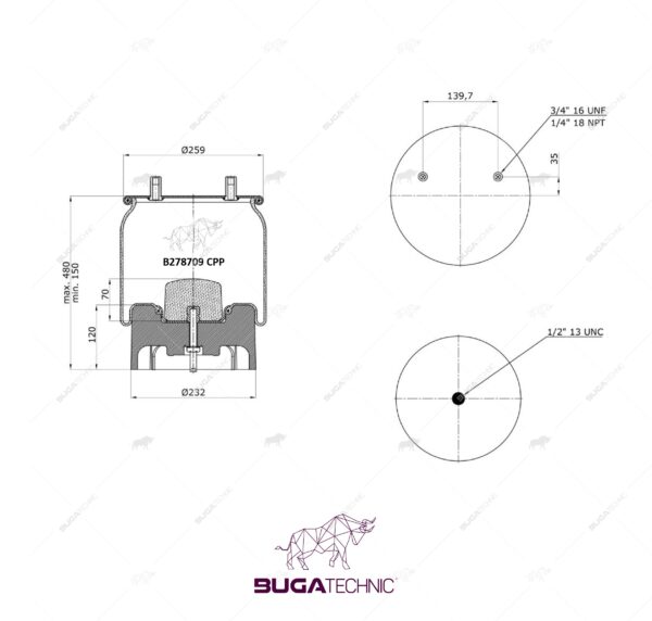 1010.5-15 P 460 AIR SPRING