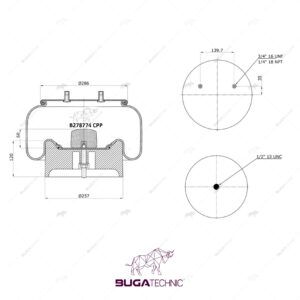 1110.5F-17P745/65593 AIR SPRING