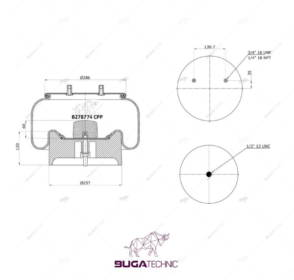 1110.5F-17P745/65593 AIR SPRING