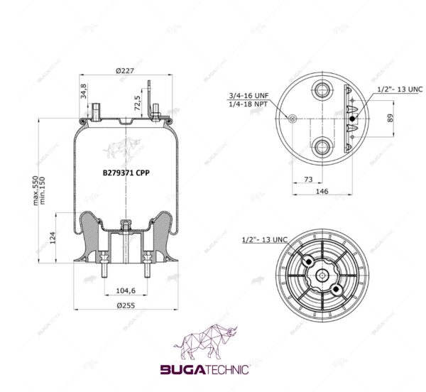 9 10-17.5 P 521 AIR SPRING