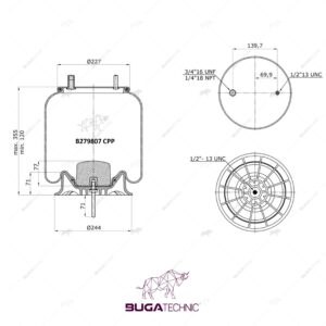 9 10-13.5 P 874 AIR SPRING