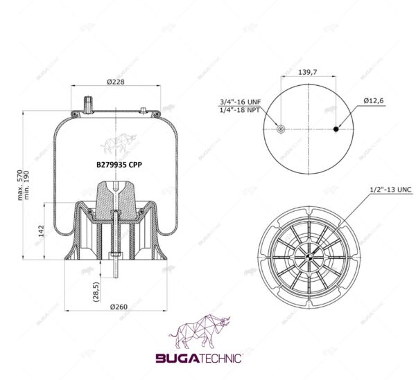 9 10-17.5 P 548 AIR SPRING